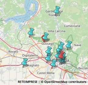 Mappa Via Ronco, 25064 Gussago BS, Italia (7.70333)