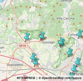 Mappa Via Ronco, 25064 Gussago BS, Italia (5.92615)