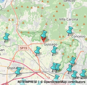 Mappa Via Ronco, 25064 Gussago BS, Italia (6.64444)