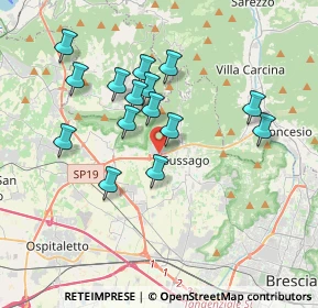 Mappa Via Ronco, 25064 Gussago BS, Italia (3.312)