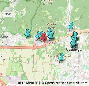 Mappa Via Ronco, 25064 Gussago BS, Italia (0.9005)