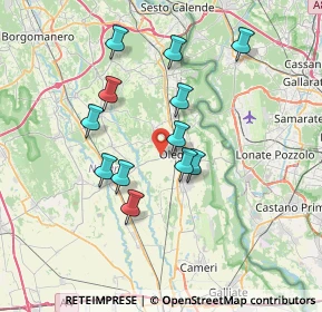 Mappa Via Mottarone, 28047 Oleggio NO, Italia (6.3325)