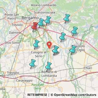 Mappa Vicolo S. Martino, 24050 Ghisalba BG, Italia (7.09083)