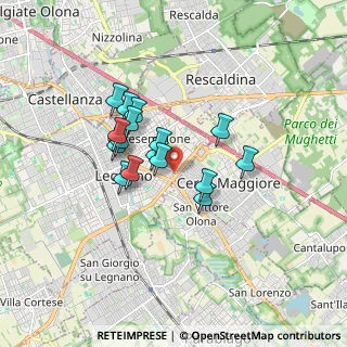 Mappa Via Canazza, 20025 Legnano MI, Italia (1.28875)