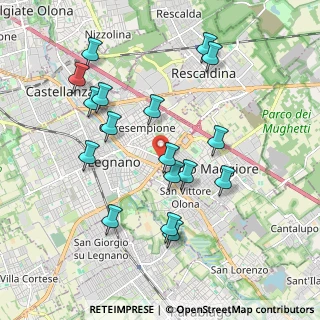 Mappa Via Canazza, 20025 Legnano MI, Italia (1.93765)