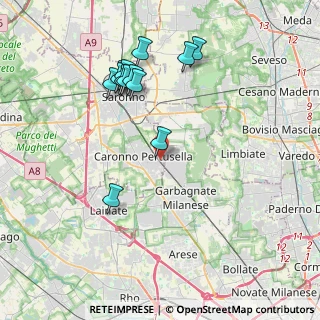 Mappa Via Monterosso, 21042 Caronno Pertusella VA, Italia (3.98154)