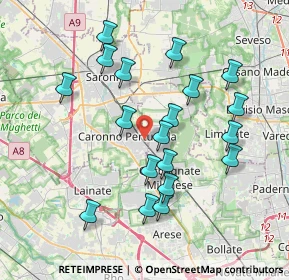 Mappa Via Monterosso, 21042 Caronno Pertusella VA, Italia (3.67737)