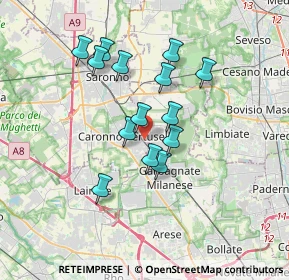 Mappa Via Monterosso, 21042 Caronno Pertusella VA, Italia (2.94071)