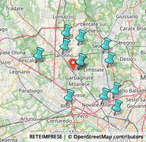 Mappa Via Monterosso, 21042 Caronno Pertusella VA, Italia (6.73167)