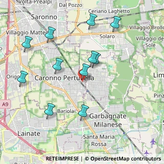 Mappa Via Monterosso, 21042 Caronno Pertusella VA, Italia (2.10182)