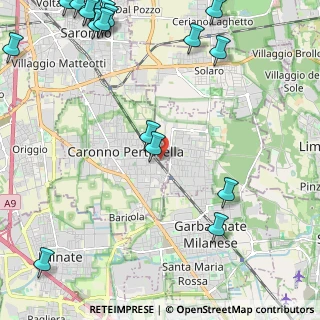 Mappa Via Monterosso, 21042 Caronno Pertusella VA, Italia (3.36278)