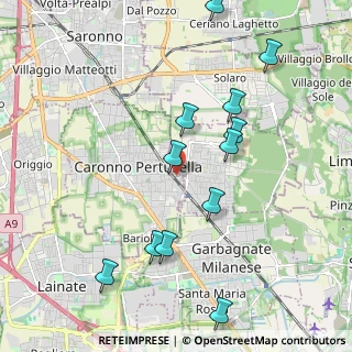 Mappa Via Monterosso, 21042 Caronno Pertusella VA, Italia (2.1525)