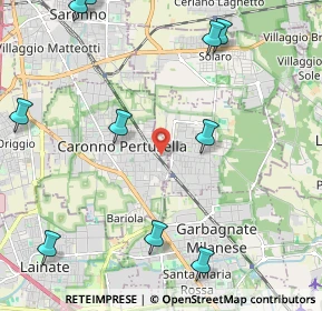 Mappa Via Monterosso, 21042 Caronno Pertusella VA, Italia (2.93)