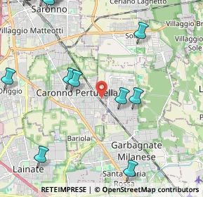 Mappa Via Monterosso, 21042 Caronno Pertusella VA, Italia (2.95308)