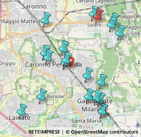 Mappa Via Monterosso, 21042 Caronno Pertusella VA, Italia (2.254)