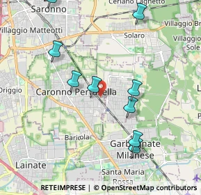 Mappa Via Monterosso, 21042 Caronno Pertusella VA, Italia (2.45364)