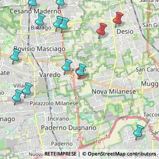 Mappa Via Novati, 20814 Varedo MB, Italia (3.01846)