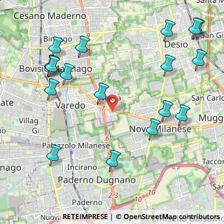 Mappa Via Novati, 20814 Varedo MB, Italia (2.68056)