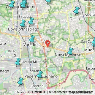 Mappa Via Novati, 20814 Varedo MB, Italia (3.52733)
