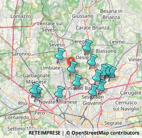 Mappa Via Novati, 20814 Varedo MB, Italia (6.60214)