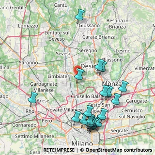 Mappa Via Novati, 20814 Varedo MB, Italia (9.9965)