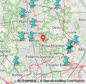 Mappa Via Novati, 20814 Varedo MB, Italia (5.03667)