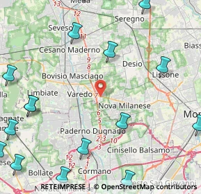 Mappa Via Novati, 20814 Varedo MB, Italia (7.0575)