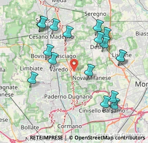 Mappa Via Novati, 20814 Varedo MB, Italia (4.22941)
