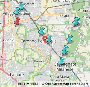 Mappa Via D. E. Uboldi, 21042 Caronno Pertusella VA, Italia (2.23364)