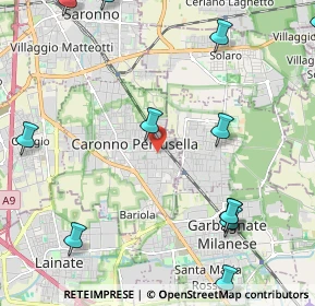 Mappa Via D. E. Uboldi, 21042 Caronno Pertusella VA, Italia (3.05846)