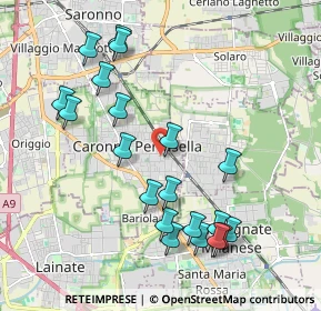 Mappa Via Don Enrico Uboldi, 21042 Caronno Pertusella VA, Italia (2.1115)