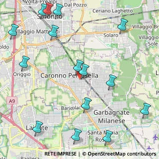 Mappa Via D. E. Uboldi, 21042 Caronno Pertusella VA, Italia (2.898)