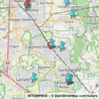 Mappa Via Don Enrico Uboldi, 21042 Caronno Pertusella VA, Italia (3.10333)