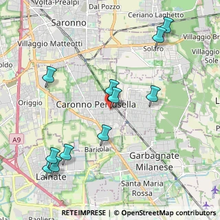 Mappa Via D. E. Uboldi, 21042 Caronno Pertusella VA, Italia (2.34182)