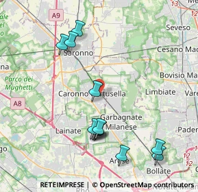 Mappa Via Don Enrico Uboldi, 21042 Caronno Pertusella VA, Italia (4.24583)