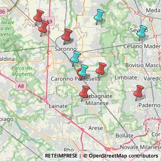 Mappa Via D. E. Uboldi, 21042 Caronno Pertusella VA, Italia (4.33636)