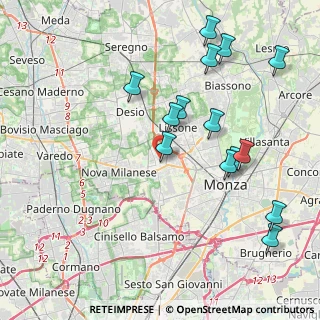 Mappa Via Baruso, 20835 Muggiò MB, Italia (4.36786)