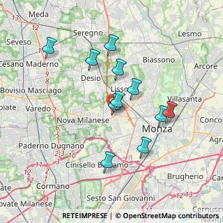 Mappa Via Baruso, 20835 Muggiò MB, Italia (3.26727)