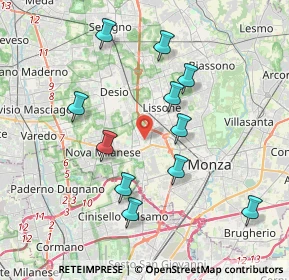 Mappa Via Baruso, 20835 Muggiò MB, Italia (3.76364)