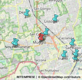 Mappa Via Baruso, 20835 Muggiò MB, Italia (1.9925)