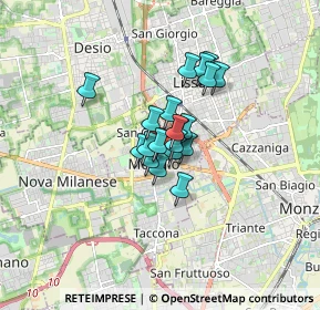 Mappa Via Baruso, 20835 Muggiò MB, Italia (0.9415)