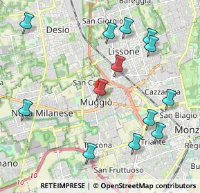 Mappa Via Baruso, 20835 Muggiò MB, Italia (2.33769)