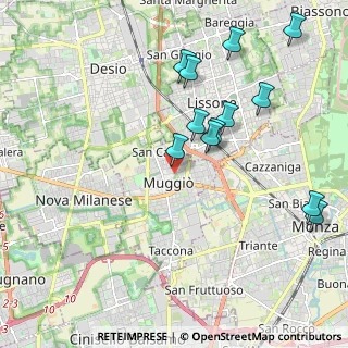 Mappa Via Baruso, 20835 Muggiò MB, Italia (2.135)