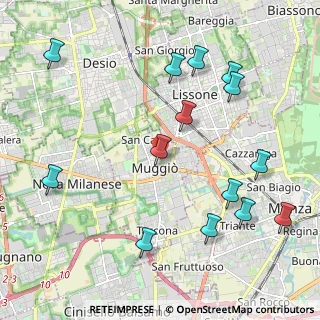 Mappa Via Baruso, 20835 Muggiò MB, Italia (2.43929)