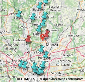 Mappa Via Baruso, 20835 Muggiò MB, Italia (9.223)
