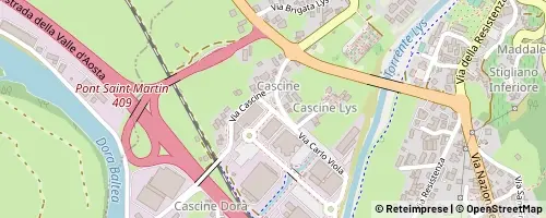 Mappa Pont-Saint-Martin