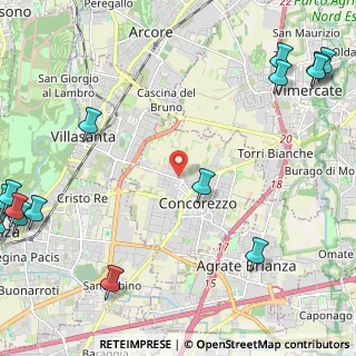 Mappa Piazza Falcone e Borsellino, 20863 Concorezzo MB, Italia (3.64313)