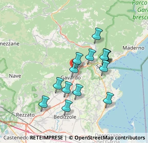 Mappa Via Cavalieri di Vittorio Veneto, 25089 Villanuova Sul Clisi BS, Italia (6.07643)