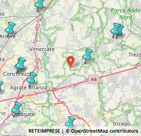 Mappa Via Burago, 20876 Burago di Molgora MB, Italia (7.195)