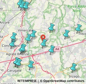 Mappa Via Burago, 20876 Burago di Molgora MB, Italia (5.02421)